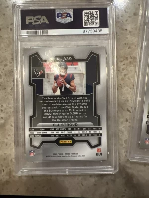 2023 Panin Prizm CJ Stroud RC PSA 10 back